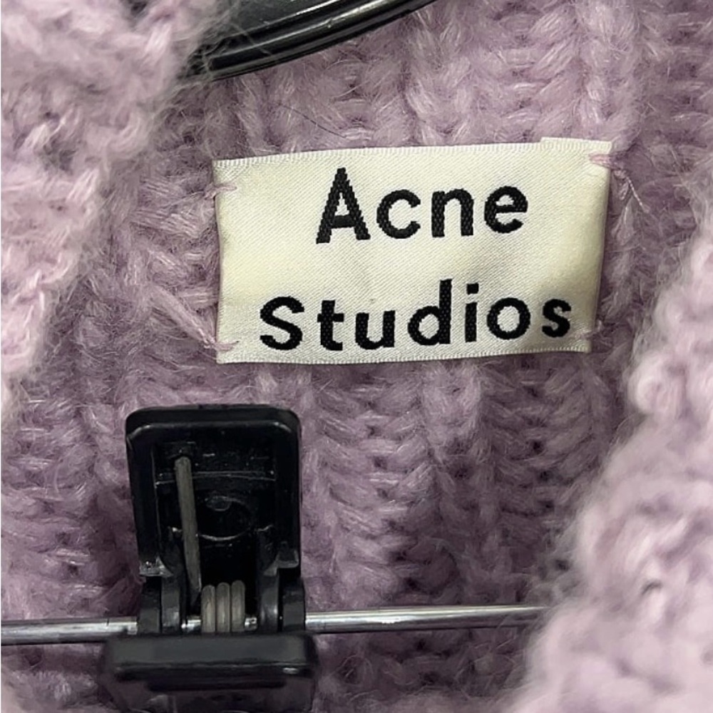 ACNE STUDIOS Chunky Sweater Lavender Knit Sweater - Picture 2 of 5